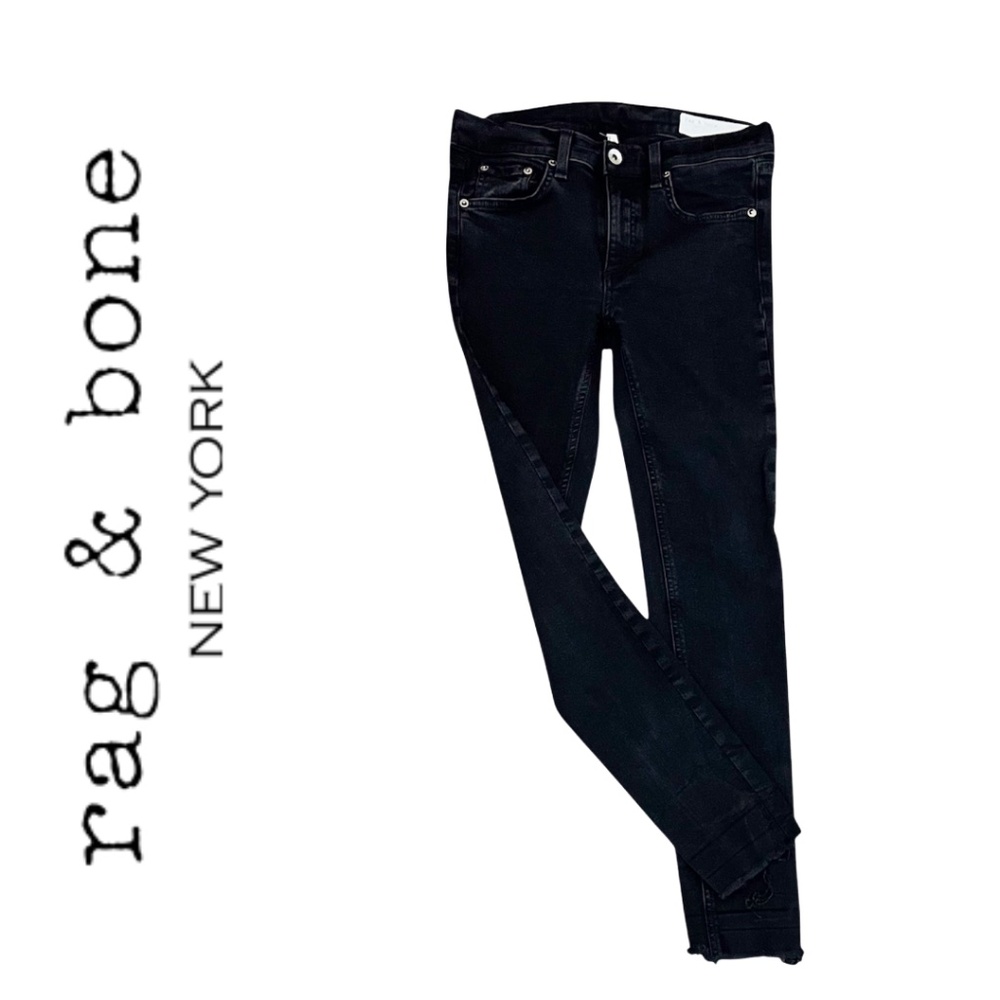 Rag & Bone Ankle Skinny Black Jeans Size 27